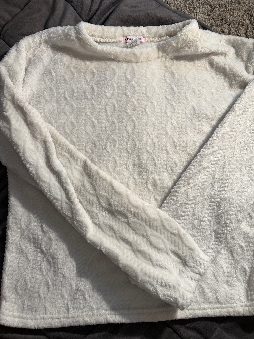 Soft Fleece Sweater - Cream
